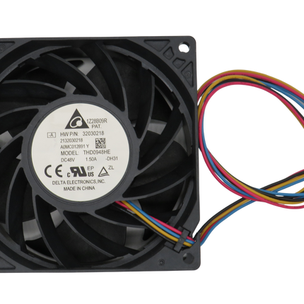 Delta THD0948HE – 92mm Hochleistungs-Lüfter 48V 13500 RPM | 182 CFM | 4-Pin PWM