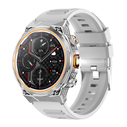 GK81 Venus Smartwatch Fitness Tracker Bluetooth Anruf Sportuhr Silber