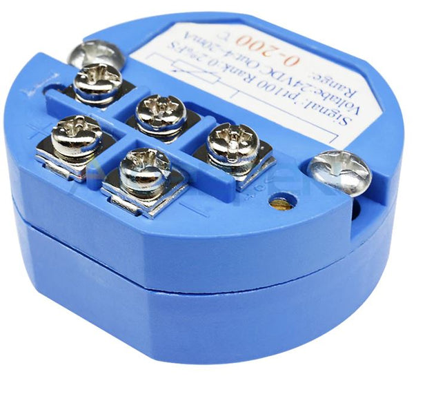 -50°C to +500°C Temperature Sensor RTD PT100 Transmitter Module DC 24V 4-20MA Thermometer