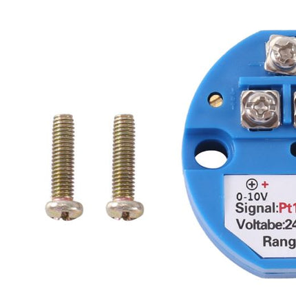 -50°C to +500°C Temperature Sensor RTD PT100 Transmitter Module 0-10V Thermometer DC 24V