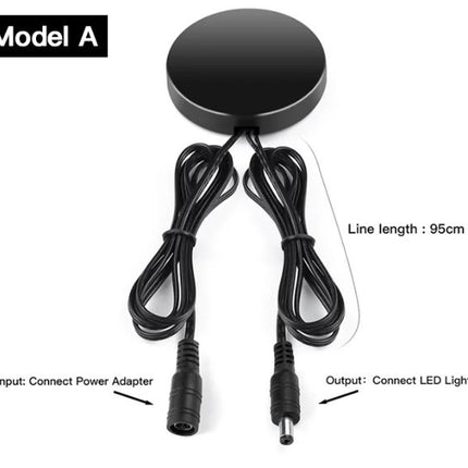 Durchdringbarer Touch-Dimmer LED-Lichtschalter (12–24 V, bis 60 W) Handkehrum Steuerung Touch-Dimmer
