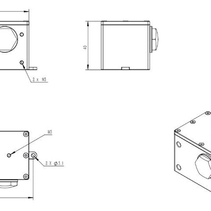 RC Hydraulik Öltank Aluminium 80 ml mit Sichtfenster passend für Huina/Kabolit