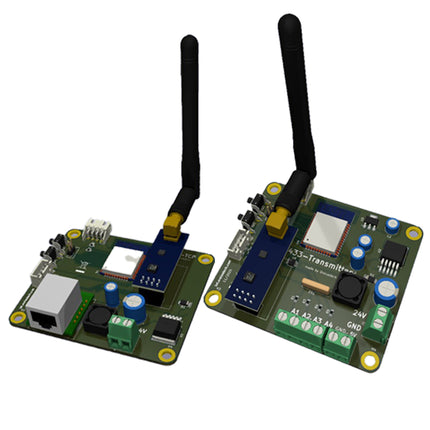 Funk 0–10V Analog Sender Empfänger Modbus TCP Ethernet SPS bis 2,5km Multi-Kanal  PLC/SPS wireless Input Output Adapter