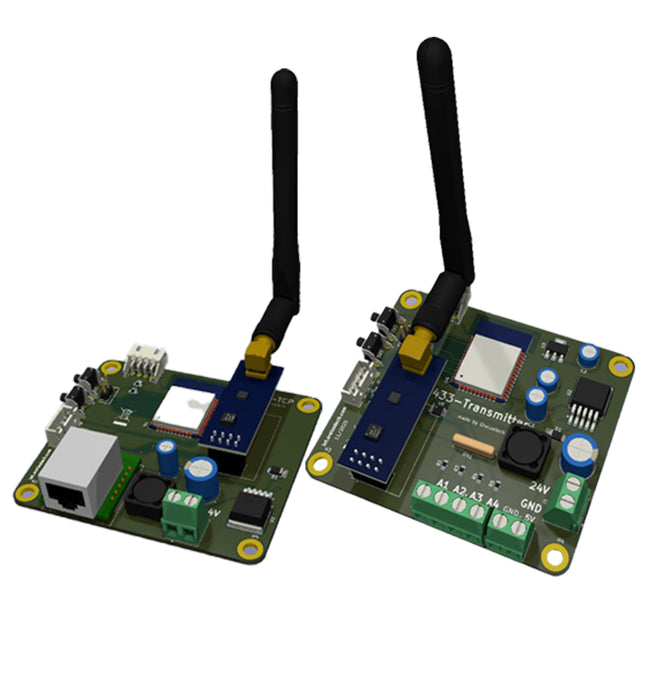 Funk 0–10V Analog Sender Empfänger Modbus TCP Ethernet SPS bis 2,5km Multi-Kanal  PLC/SPS wireless Input Output Adapter