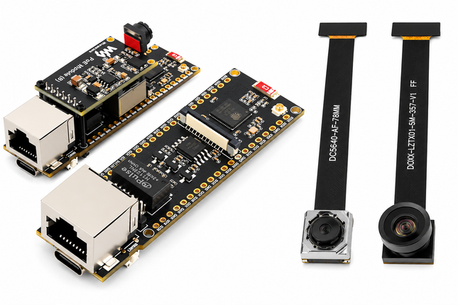 ESP32-S3 ETH PoE RJ45 Ethernet WiFi Kamera OV5640 OV2640