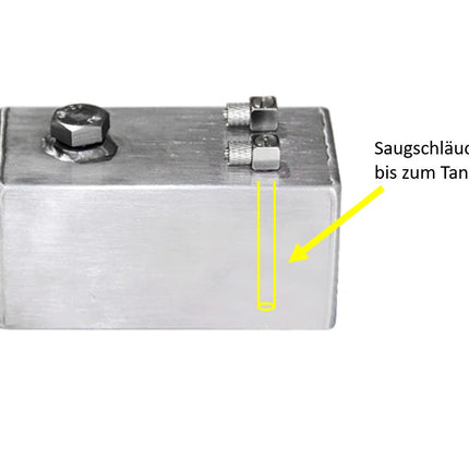 250 ml RC Modellbau Tank Edelstahl Kraftstofftank mit Ölstandsanzeige Tankboden