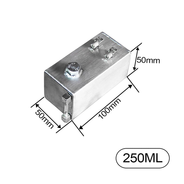 250 ml RC Modellbau Tank Edelstahl Kraftstofftank mit Ölstandsanzeige Tankboden