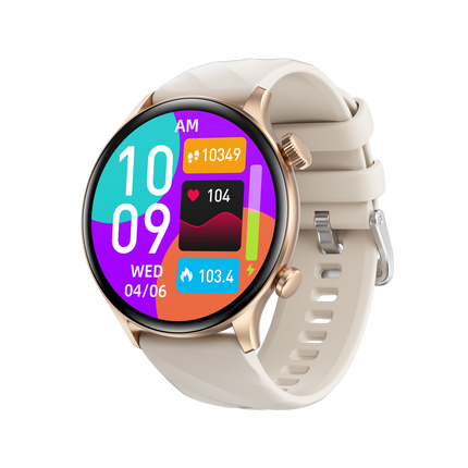 Damen Herren GW63 Smartwatch 1,39 Zoll HD-Display mit Körpertemperaturmessung Gesundheitsüberwachung