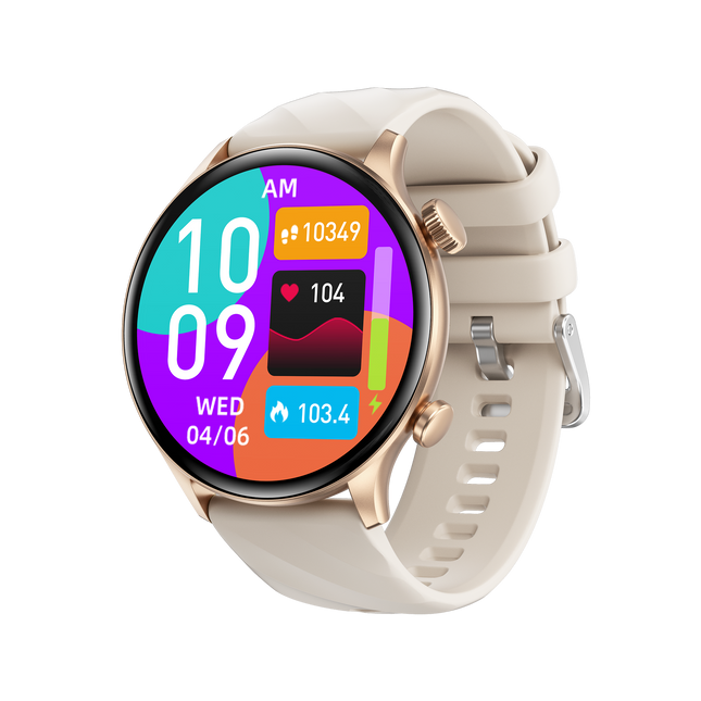 Damen Herren GW63 Smartwatch 1,39 Zoll HD-Display mit Körpertemperaturmessung Gesundheitsüberwachung