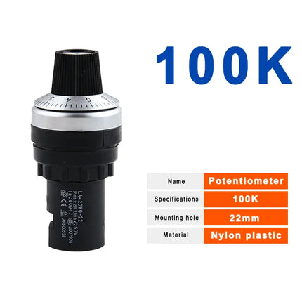 LA42DWQ Potentiometer 10K - 100K – Geschwindigkeitsregelknopf für Frequenzumrichter
