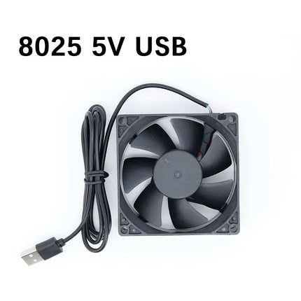 8025 USB Lüfter 80x80x25mm 5V 2200RPM Axiallüfter Kühlventilator Server Fan
