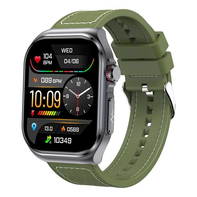 GT585 Garmin Style Smartwatch mit Edelstahlarmband – AMOLED Display & Fitness-Tracking