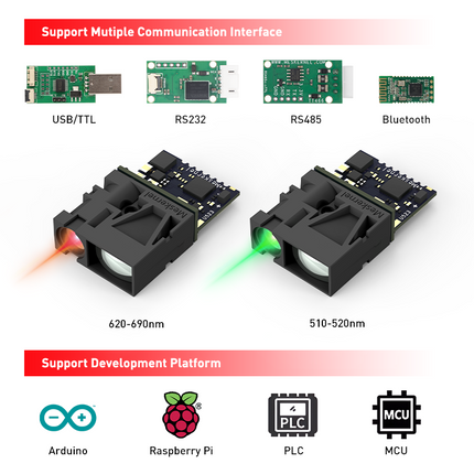 LDL-T 40m Laser Entfernungssensor ±1mm UART Distance Sensor USB Adapter