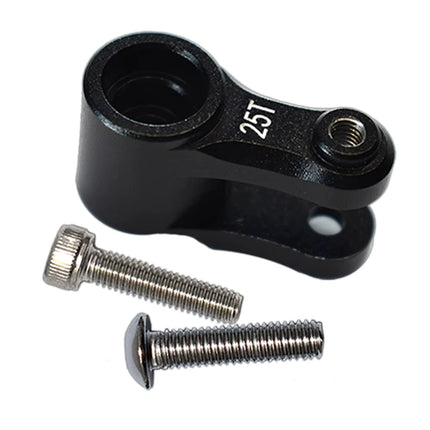 25T Aluminium Servo Horn Schwarz für Traxxas Maxx WideMaxx Maxx Slash 8947 6061-T6