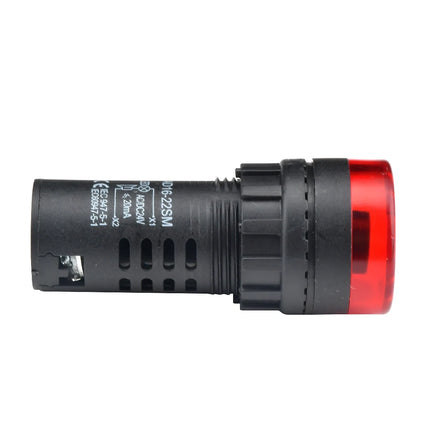 AD16-22SM Alarmsummer 22mm LED Rot Blinklicht Summer 12V 24V DC