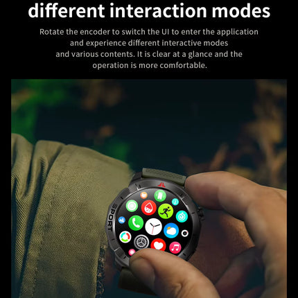 Forerunner GZ6 Pro GPS Smartwatch – AMOLED Outdoor-Uhr mit Navigation, Höhenmesser & Kompass Multisensor Uhr mit AI-Sprachsteuerung & Umwelt