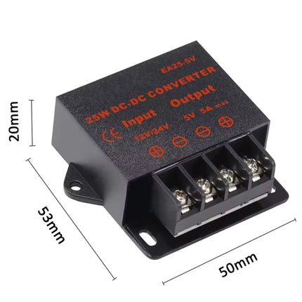 DC DC Wandler 12V 24V auf 5V 5A 10A Step Down Buck Converter 25W 50W Spannungsregler