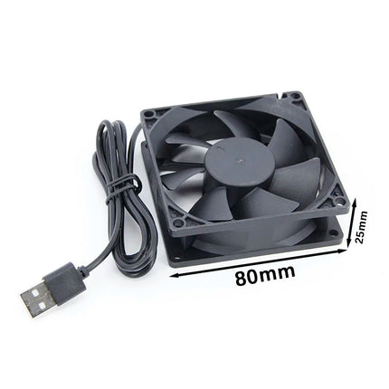 8025 USB Lüfter 80x80x25mm 5V 2200RPM Axiallüfter Kühlventilator Server Fan