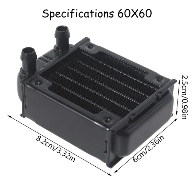 Aluminium Wasserkühler Radiator 60 80 120mm CPU GPU Wasserkühlung