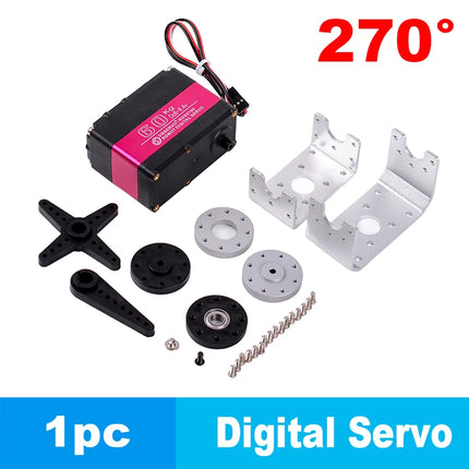 Dual Arm 60kg Last RDS5160 Digital Servo 270° 7.4V High Torque Metallgetriebe mit U-Halterung