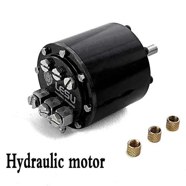 Kolben-Hydraulikmotor für RC-Baumaschinen  High-Torque Motor – geeignet für RC-Bagger, Lader & LKW