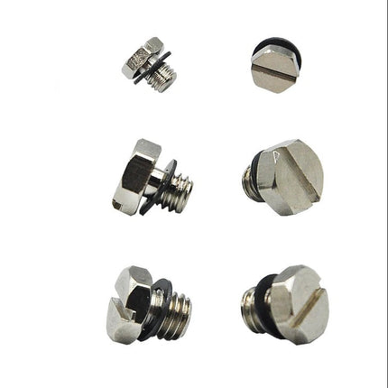 2x M3 M4 M5 Metallstopfen Schrauben – RC Hydraulik Ventil Tank Stopfen für Bagger 1:14