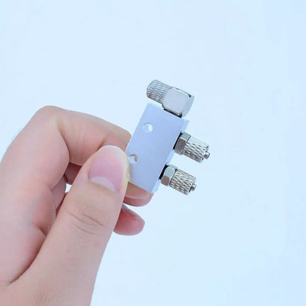 RC Hydraulik Öl Verteiler 3 Wege 4 Wege – M5 Distributor für Bagger 1/12 1/14