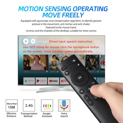 Q5 Air Mouse Fernbedienung – Gyroskop Sprachsteuerung 2.4G USB für Smart TV Android Box