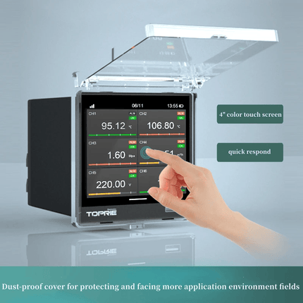 16 Ch Paperless Recorder Universal analog signal input data logger touch screen