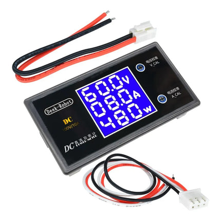 Blue Display DC 0-100V einstellbar Digital Voltmeter Amperemeter Wattmeter 10A