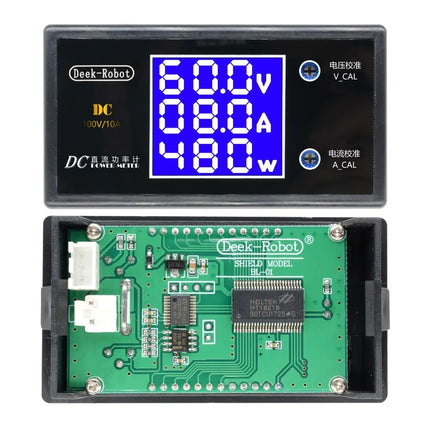Blue Display DC 0-100V einstellbar Digital Voltmeter Amperemeter Wattmeter 10A
