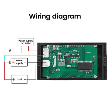 Blue Display DC 0-100V einstellbar Digital Voltmeter Amperemeter Wattmeter 10A