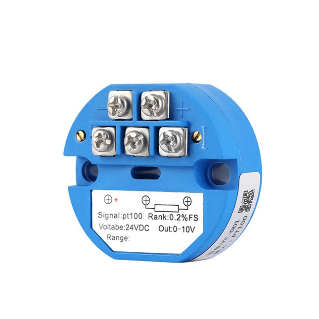 -50°C to +500°C Temperature Sensor RTD PT100 Transmitter Module 0-10V Thermometer DC 24V