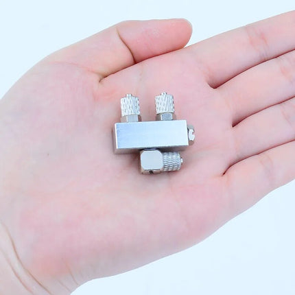 RC Hydraulik Öl Verteiler 3 Wege 4 Wege – M5 Distributor für Bagger 1/12 1/14