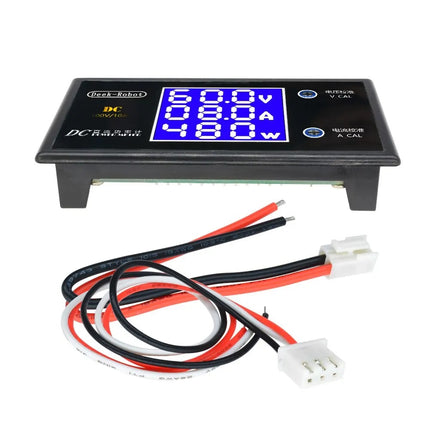 Blue Display DC 0-100V einstellbar Digital Voltmeter Amperemeter Wattmeter 10A