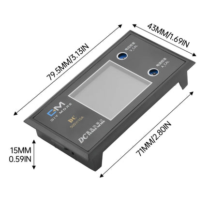 Blue Display DC 0-100V einstellbar Digital Voltmeter Amperemeter Wattmeter 10A
