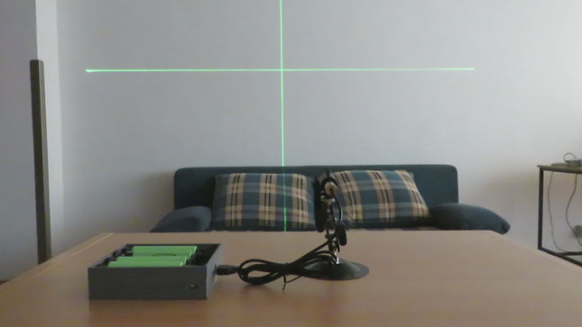 USB 5mW Grün Laser Modul mit Positionierer Halter Fokussierbar Punkt/Linie/Kreuz