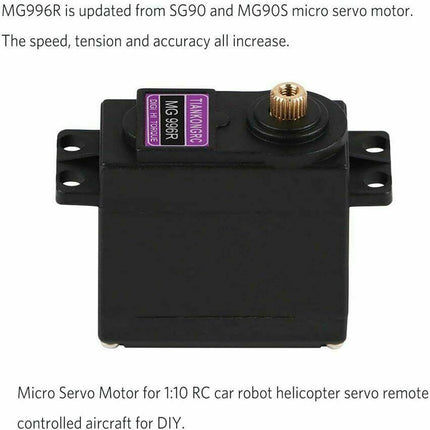 Full Metal MG996R Digital Servo Motor 180° | 270° | 360° Metal Gear HIGH Torque 15KG for RC